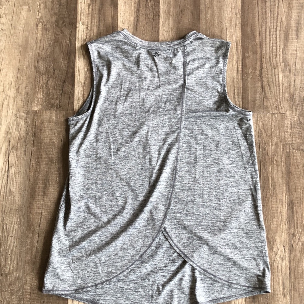 Athleta Sunlover UPF Gray High Neck Tank Top ST - Picture 7 of 11